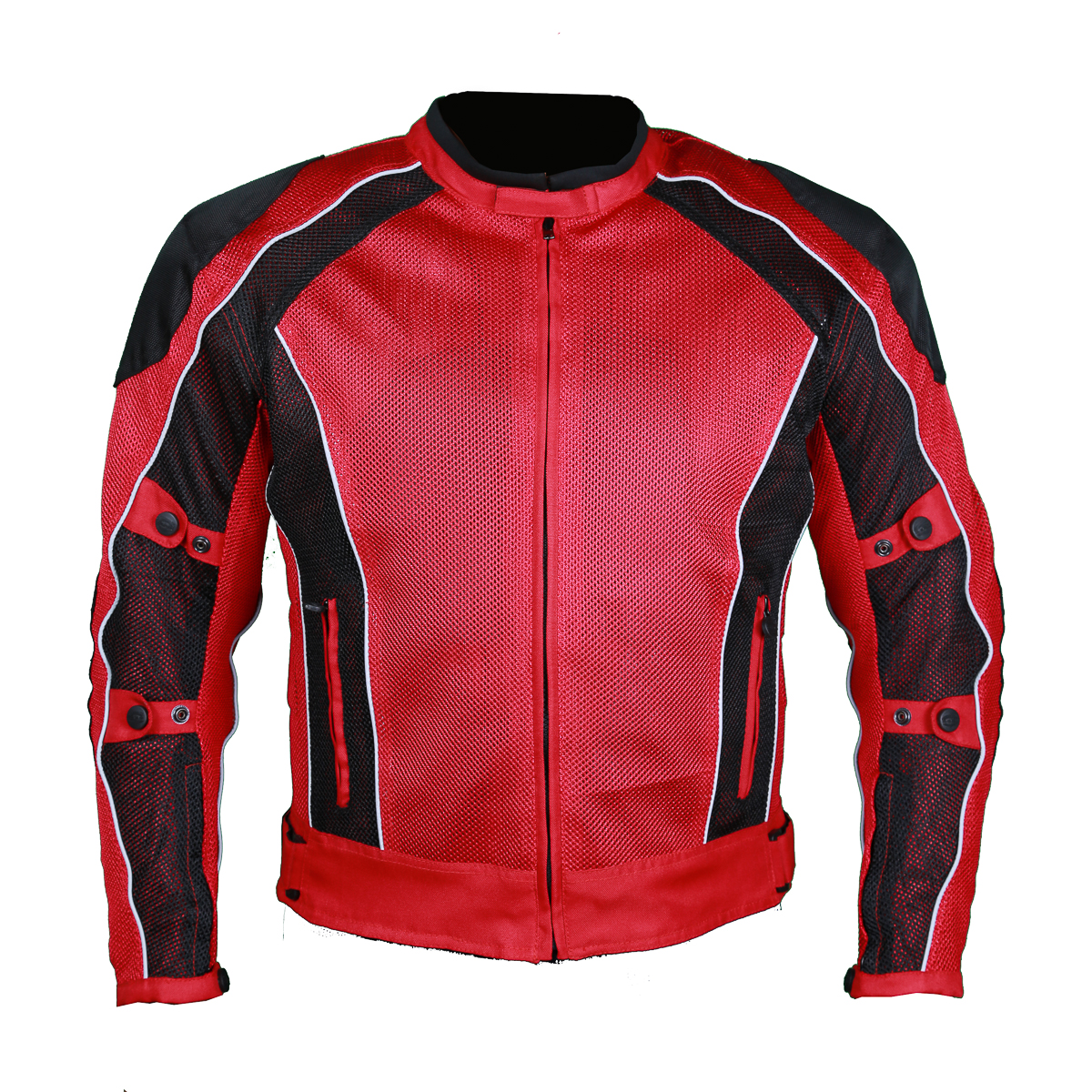 Red Summer Joy Mesh Motorcycle Jacket six-gear 