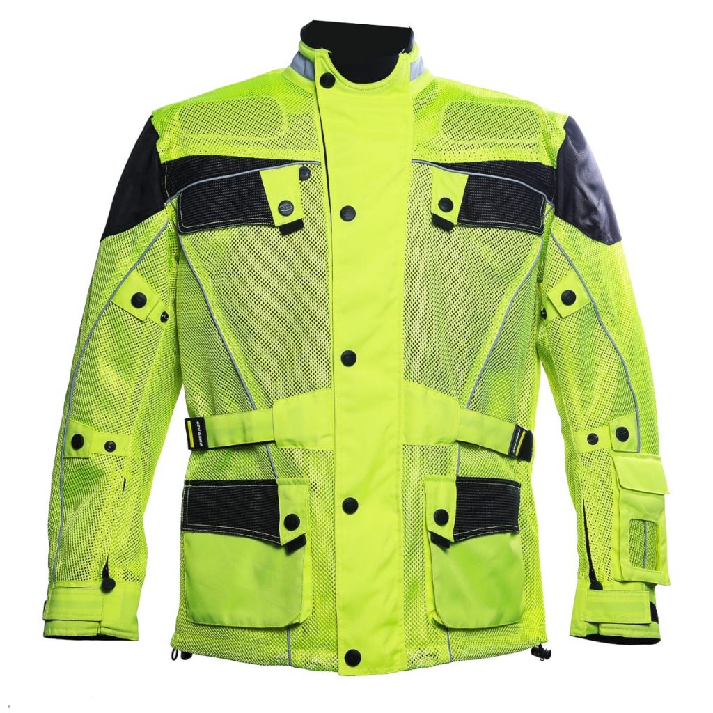 Red Summer Joy Mesh Motorcycle Jacket - six-gear