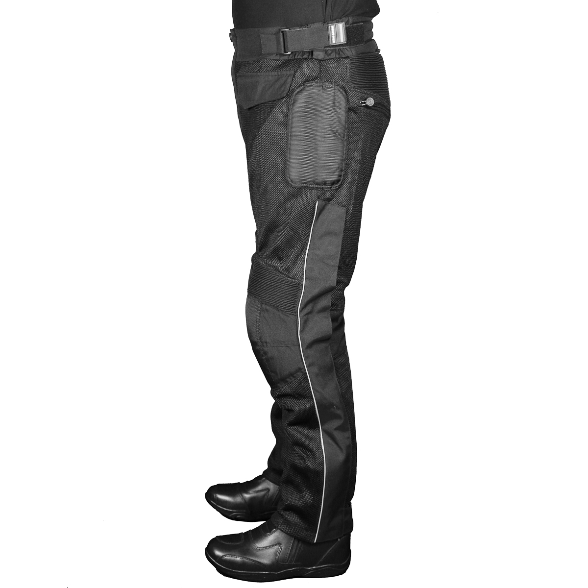 Black Stinger Mesh Motorcycle Pants sixgear