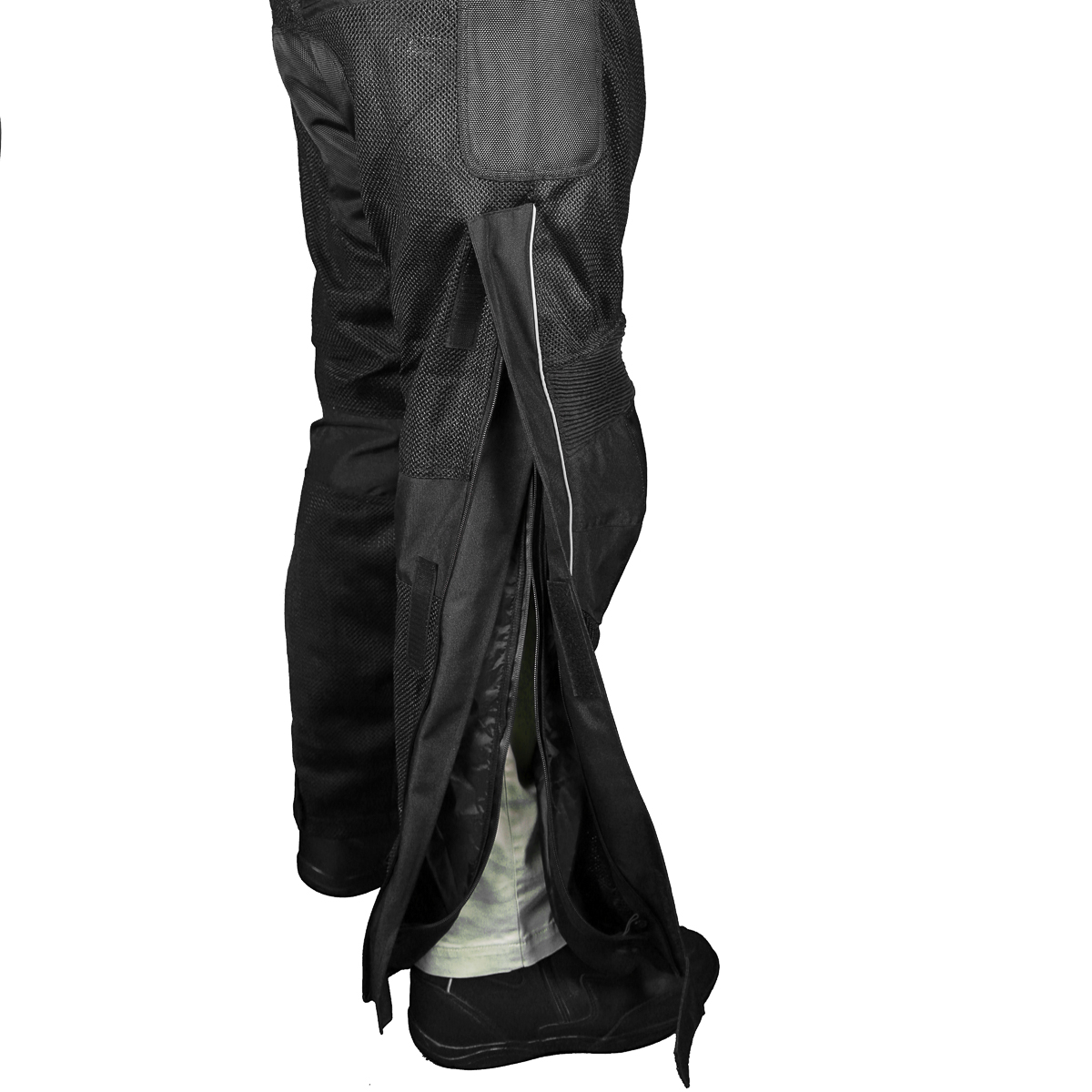 Black Stinger Mesh Motorcycle Pants sixgear