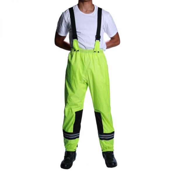 Monsoon Motorcycle Rain Pants Hi Viz Green sixgear