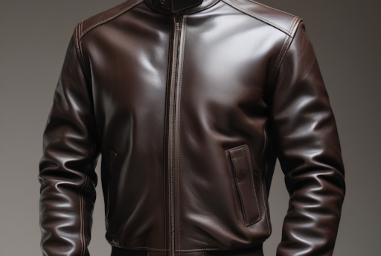 leather bomber jacket