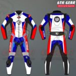 Heavy-Duty Arrow Leather Race Suit
