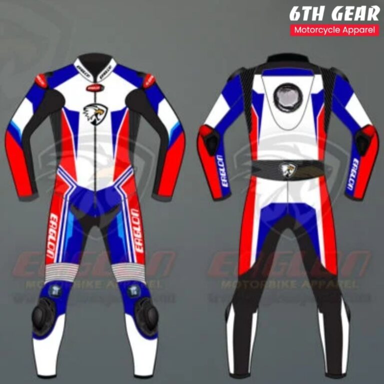Heavy-Duty Arrow Leather Race Suit