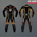 Copper Black Motorcycle Race Suit