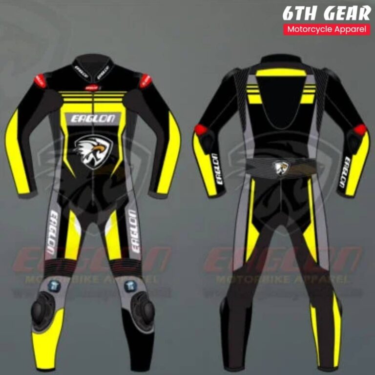 Line Leather Race Suit