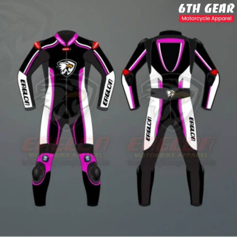 Purple Lady Motorcycle Race Suit