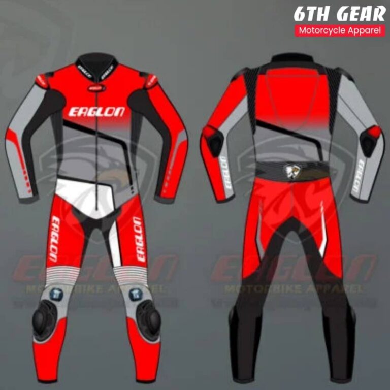 Red and Grey Shade Race Suit
