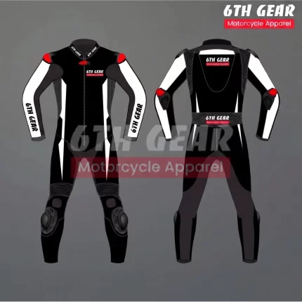 Black Cobra Leather Race Suit