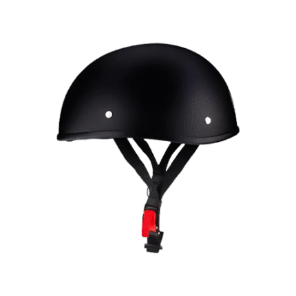 DOT Open Motorcycle Helmet - Matte Flat Black