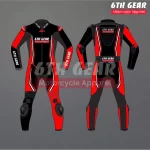 Grej Leather Race Suit