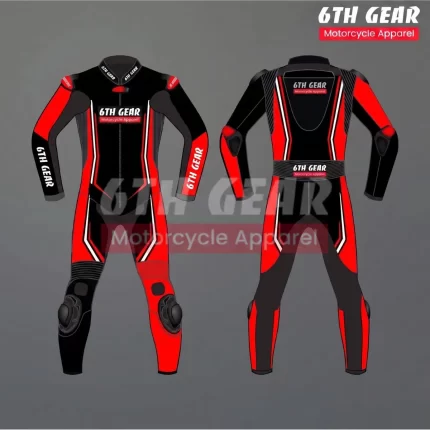 Grej Leather Race Suit