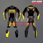 Line Leather Race Suit