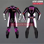 Purple Lady Motorcycle Race Suit