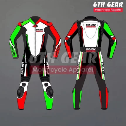 Tricolor Motorcycle Race Suit