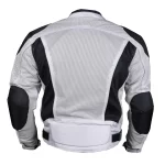Silver Summer Joy Mesh Motorcycle Jacket - Image 5