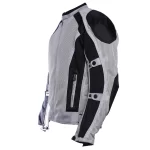 Silver Summer Joy Mesh Motorcycle Jacket - Image 6