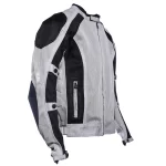Silver Summer Joy Mesh Motorcycle Jacket - Image 7
