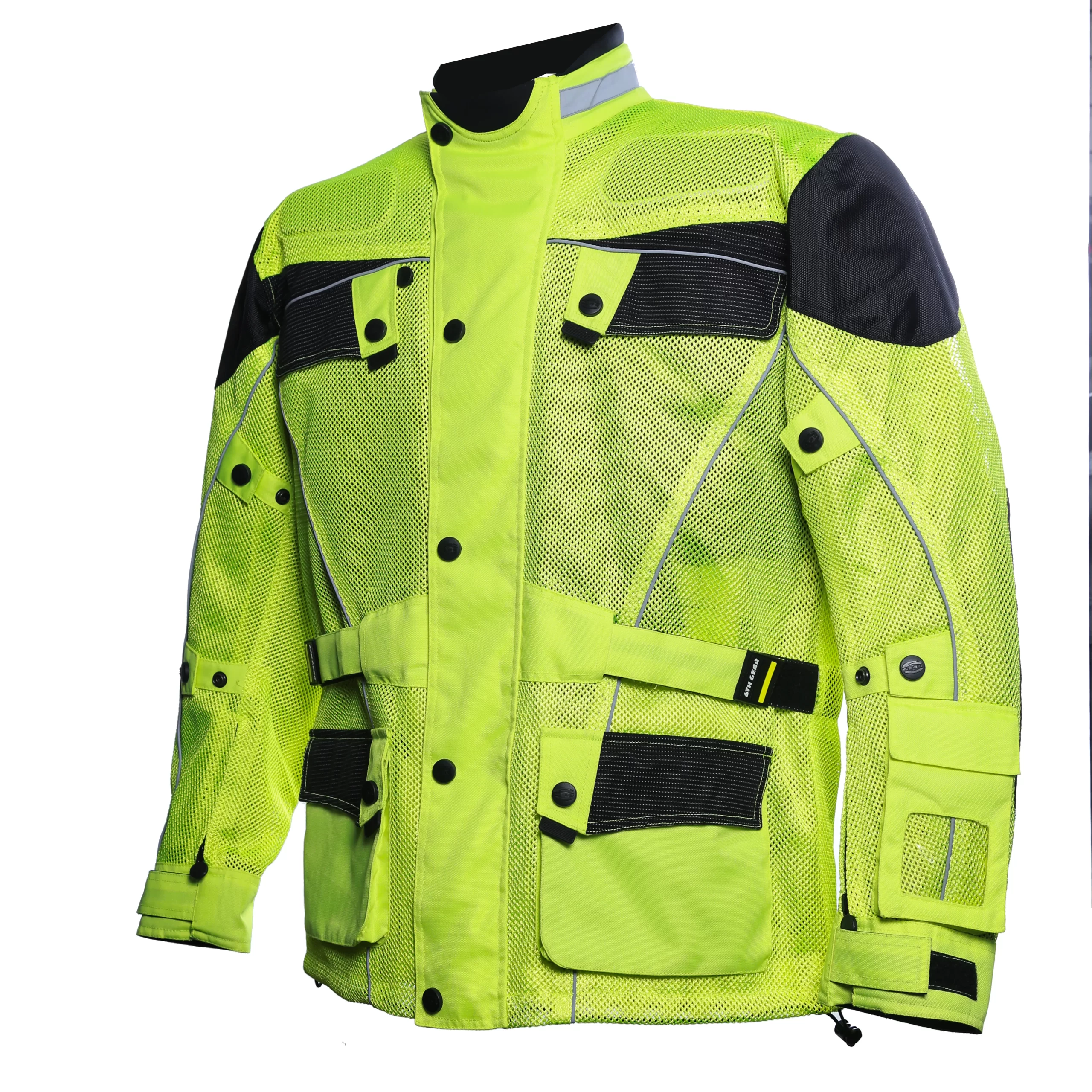 Six Gear USA: Cool Rider Hi-Viz Mesh Jacket for Summer