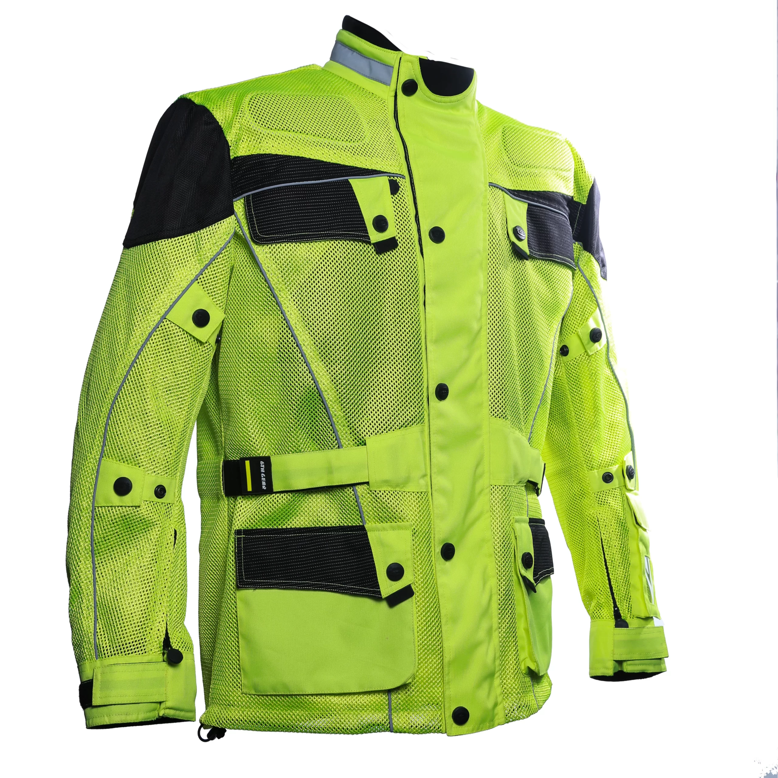 Six Gear USA: Cool Rider Hi-Viz Mesh Jacket for Summer