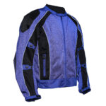Blue Summer Joy Motorcycle Mesh Jacket - Image 3