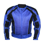 Blue Summer Joy Motorcycle Mesh Jacket