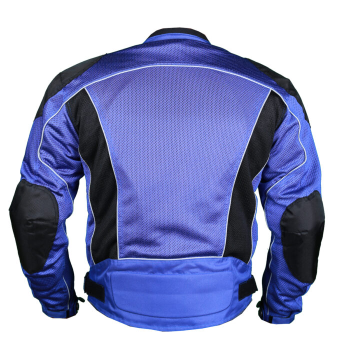 Blue Summer Joy Motorcycle Mesh Jacket - Image 2