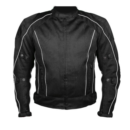 Black Summer Joy Mesh Motorcycle Jacket