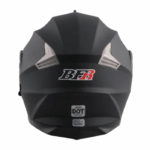 DOT Black Open Face Motorcycle Helmet with Dual Visor Shield - Image 2