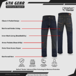 Iron Stone Indigo Motorcycle Denim Jeans - Image 2