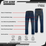 Detroit Indigo Motorcycle Denim Jeans - Image 2