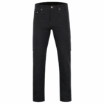 Iron Stone Black Motorcycle Denim Jeans - Image 4