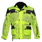 Hi Viz Green Cool Rider Motorcycle Mesh Jacket