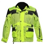 Hi Viz Green Cool Rider Motorcycle Mesh Jacket