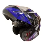 Blue and Black Modular Flip-flop Helmet - Image 2
