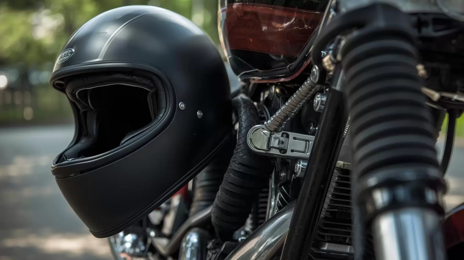 Lock Motorcycle Helmet to Bike
