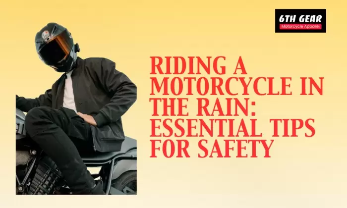 riding a motorcycle in the rain