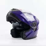 Easy Modular Flip-Up Helmet — Solid Purple - Image 2