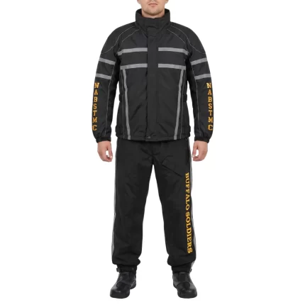 Buffalo Soldiers Waterproof Motorcycle Rain Suit