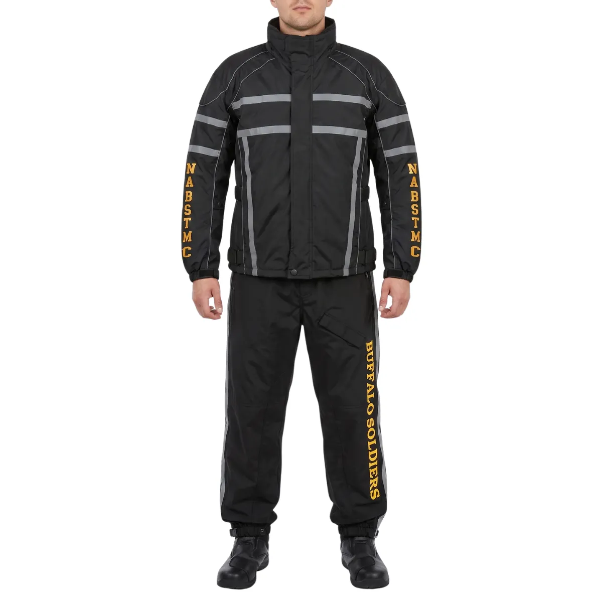 15 Buffalo Soldiers Waterproof Motorcycle Rain Suit - Image 1