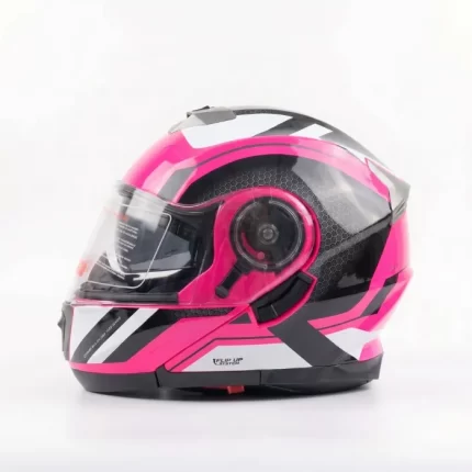 Full face 160  Modular Pink flip-up Helmet