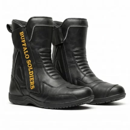 Buffalo Soldier Paddock Motorcycle Riding Boots – Black