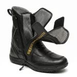 Buffalo Soldier Paddock Motorcycle Riding Boots – Black - Image 6