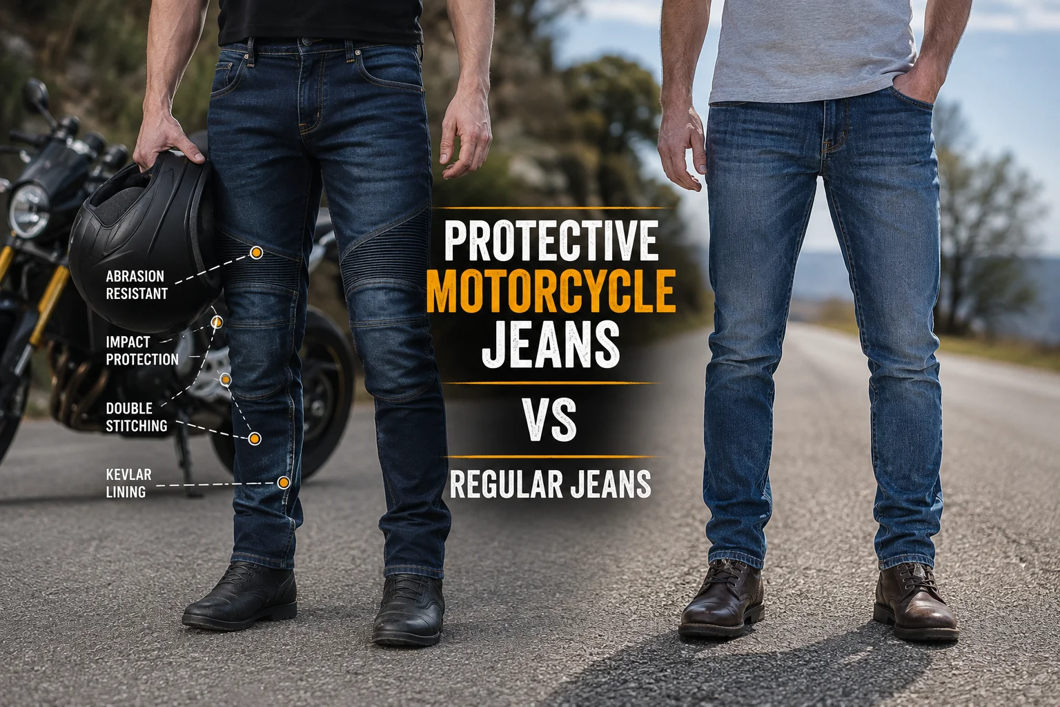 Protective Motorcycle Jeans vs Regular Jeans