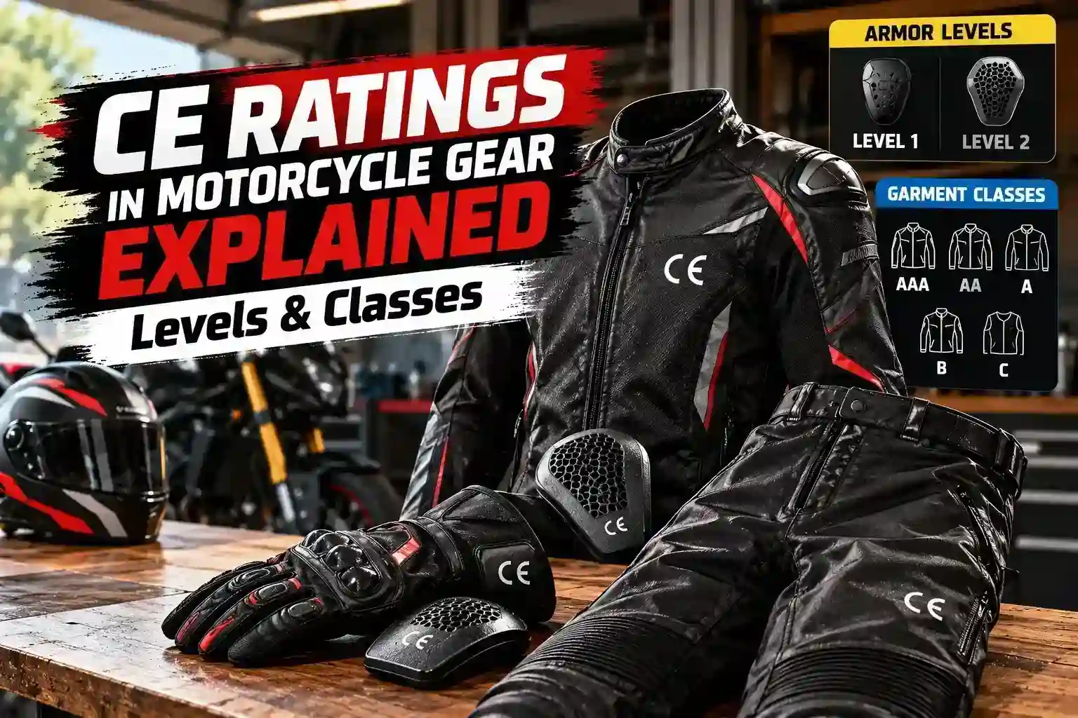 CE Ratings in Motorcycle Gear Explained Levels & Classes - six-gear